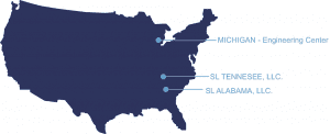 SL America Locations - Michigan, Tennessee and Alabama